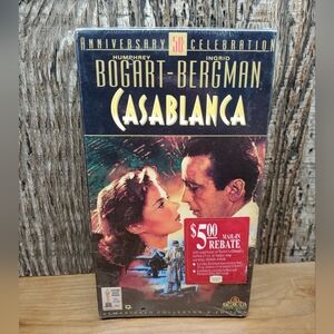 Casablanca (VHS, 1992) Vintage Brand New Factory Sealed Humphrey Bogart/Bergman
